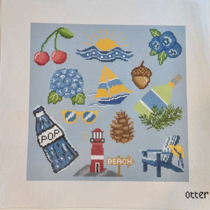 MidWest Summer Pillow🍒🫐 12x12inch