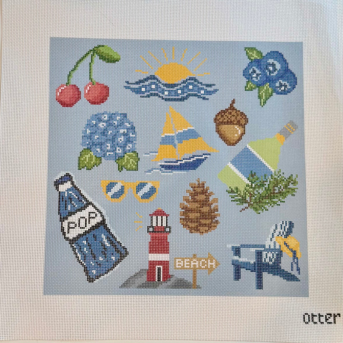 MidWest Summer Pillow🍒🫐 12x12inch