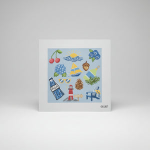 MidWest Summer Pillow🍒🫐 12x12inch