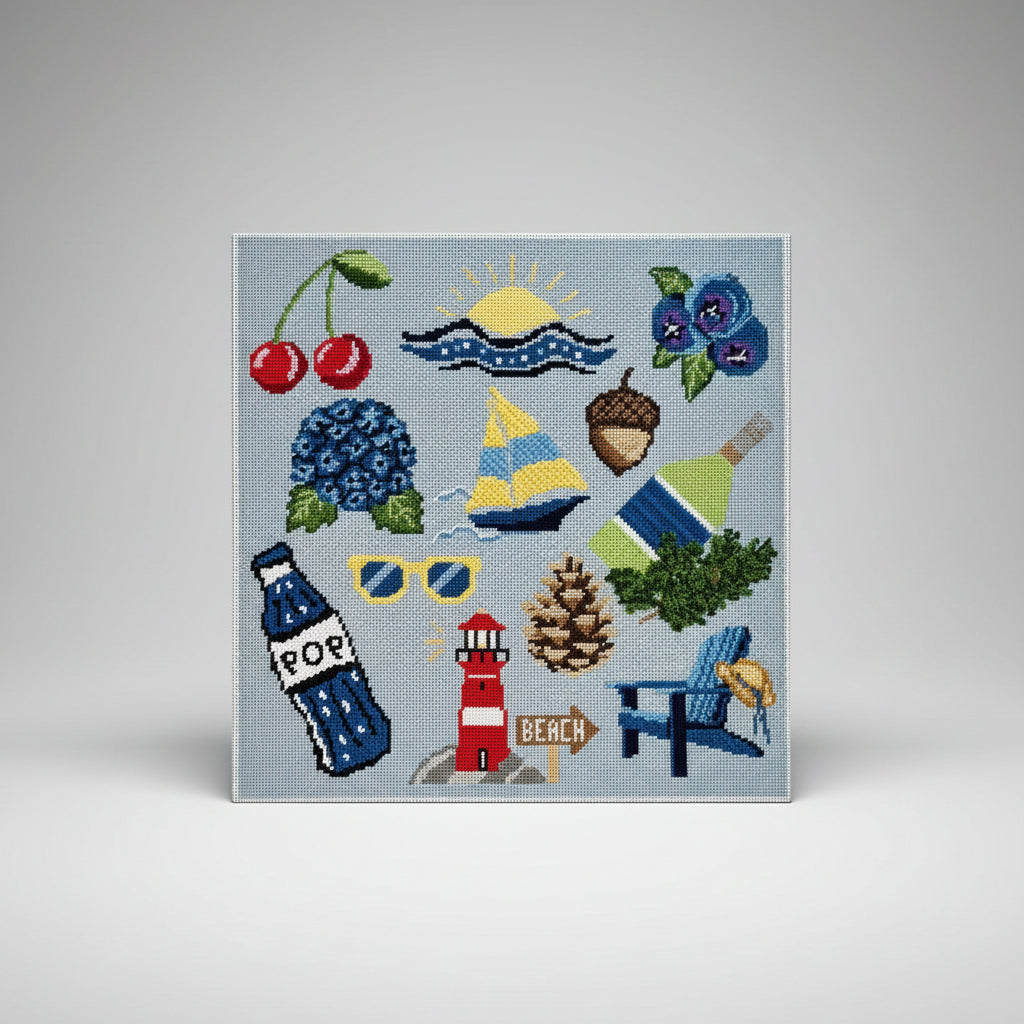 MidWest Summer Pillow🍒🫐 12x12inch