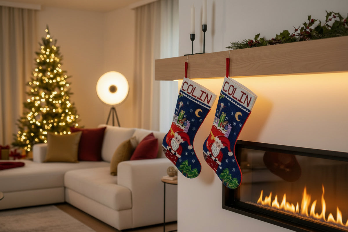 Christmas Stocking - Santa Train LAX