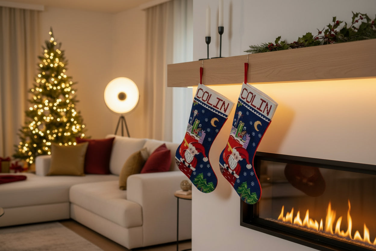 Christmas Stocking - Santa Train LAX