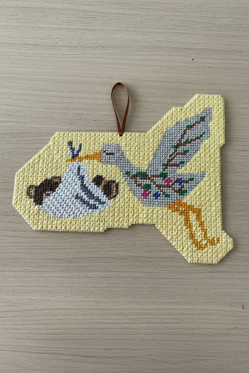 Stork Delivery (2-Sided Ornament)