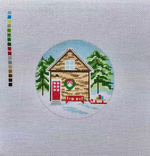 Winter Cabin Ornament