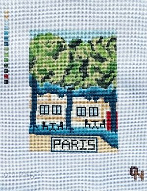 Paris Street at Dusk