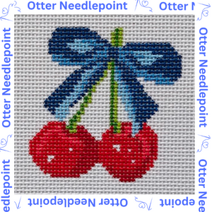 Cherry Blue Bow 18