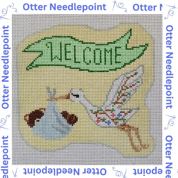 Stork Delivery (2-Sided Ornament)