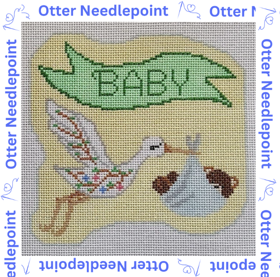 Stork Delivery (2-Sided Ornament)
