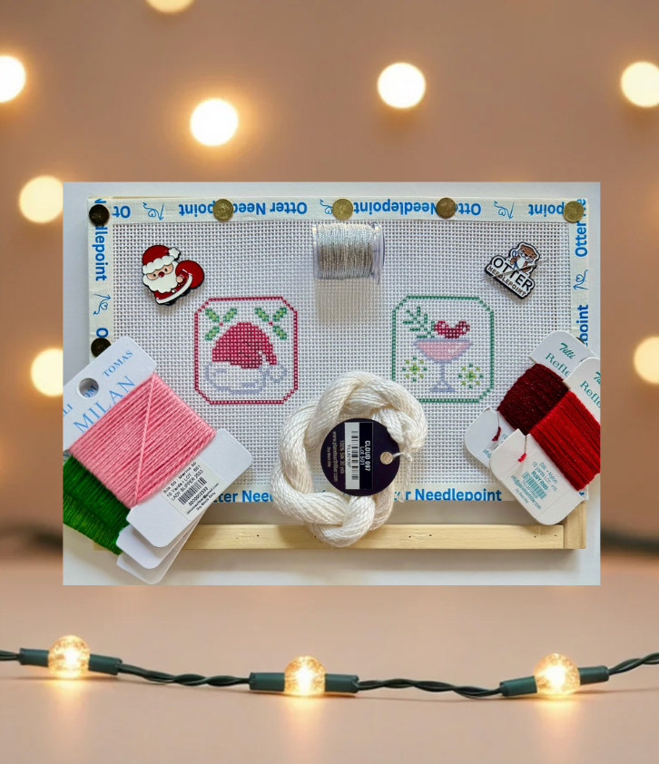 "Better Together Charms" Santa Hat & Mistletoe Martini