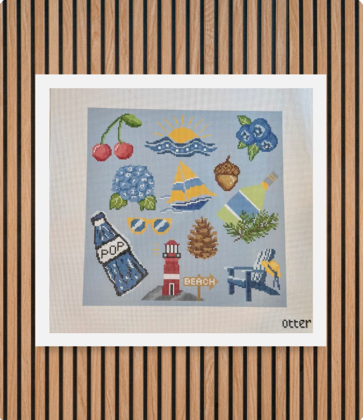 MidWest Summer Pillow🍒🫐 12x12inch