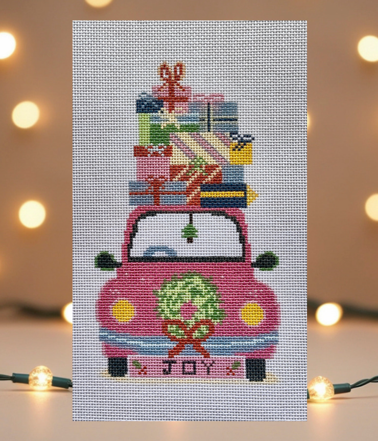 Pink Holiday Car