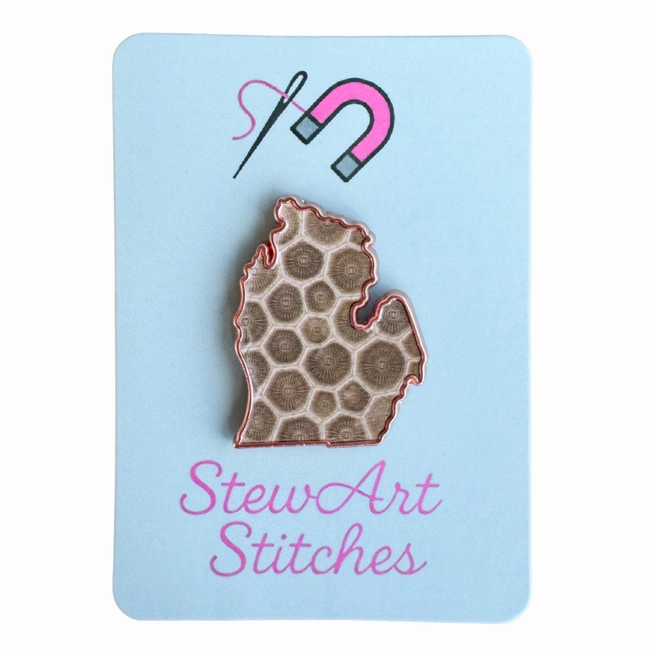 Petoskey Stone Needle Minder
